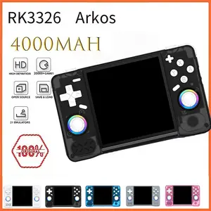 Retro Handheld Game Console, Mini Arcade Machine with 4000mah Battery, 4-Inch HD Screen, Supports 3D 4K, Wi-Fi Online Games, Compatible with Psp