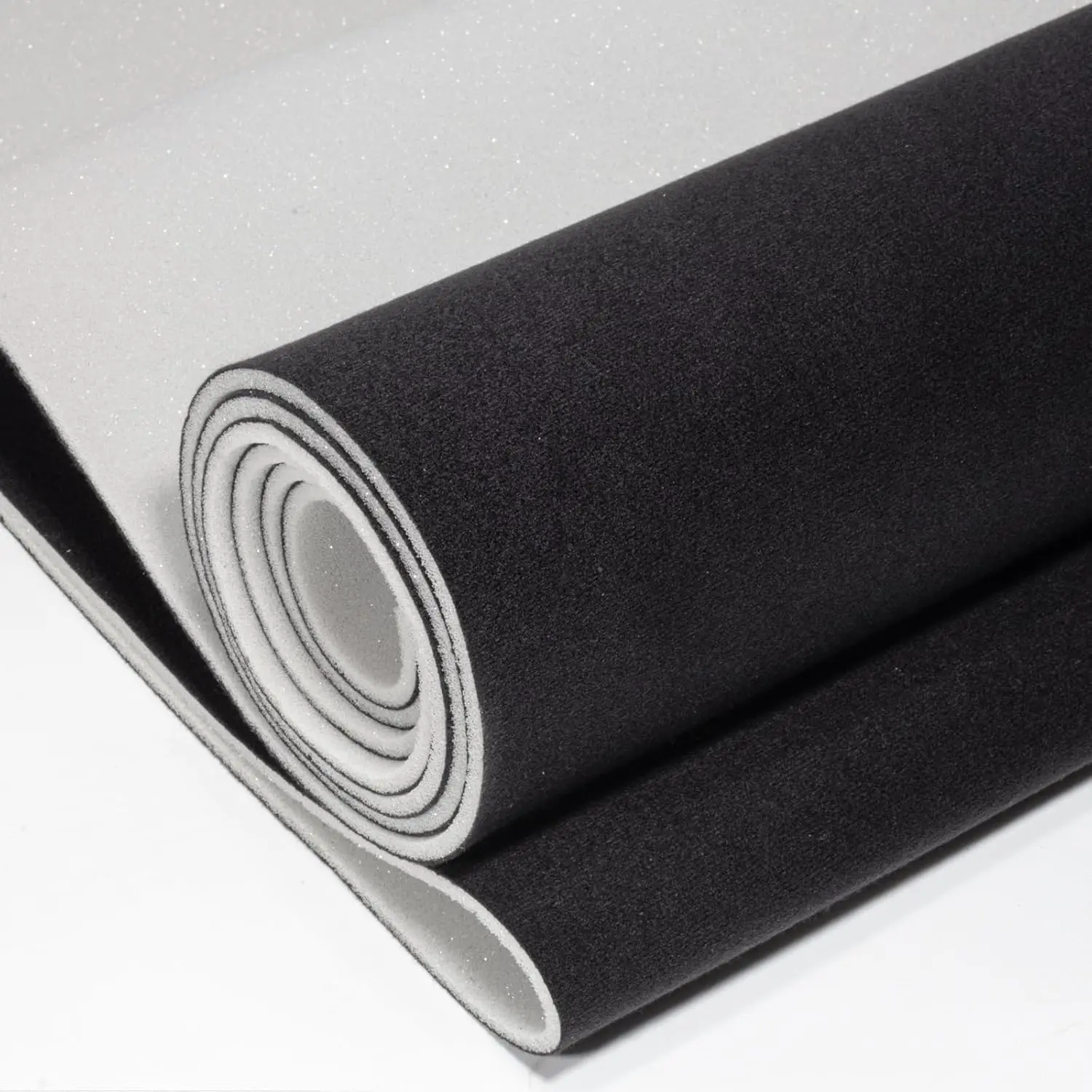 Suede Auto Headliner Fabric 122" L  60" W with  Backing - Tube Packaging - Black Interior Replacement Material for //SUV/RV Roof -  Repair/DIY Headliner Material