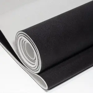 Suede Auto Headliner Fabric 122" L  60" W with  Backing - Tube Packaging - Black Interior Replacement Material for //SUV/RV Roof -  Repair/DIY Headliner Material