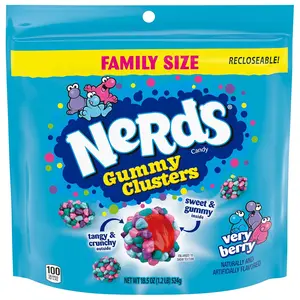 Nerds Gummy Clusters Candy, Very Berry, Resealable 18.5 Ounce Big Bag