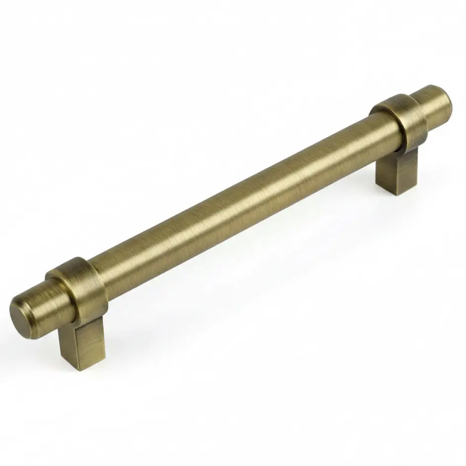 Cosmas 161-192BAB Brushed Antique Brass Euro Style Bar Pull