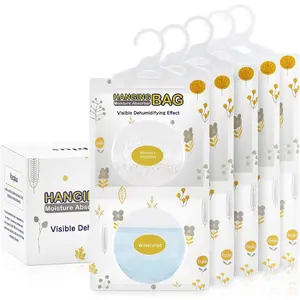 Absorbers Packets,  Free 5 Pack, Humidity Packs, Dessicant Packets, Hanging Closet Dehumidifier Bags, Odor Eliminator for Bathroom 9.8OZ