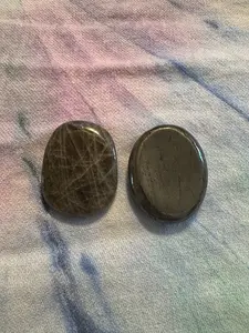 Ground and Guard Crystal Duo Set - Hematite for Grounding & Labradorite for Guarding Energy Protection