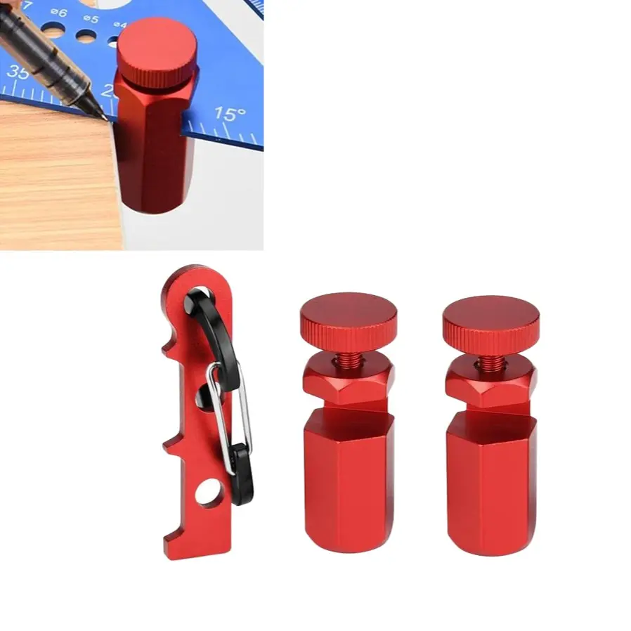 Professional Speed Square Jig, Tall Framing Gauge with Holder & Hook, Non-Slip Carpentry Stop for Precision Rafter Cuts, Home Tool, Measuring Tool, Measuring Instrument