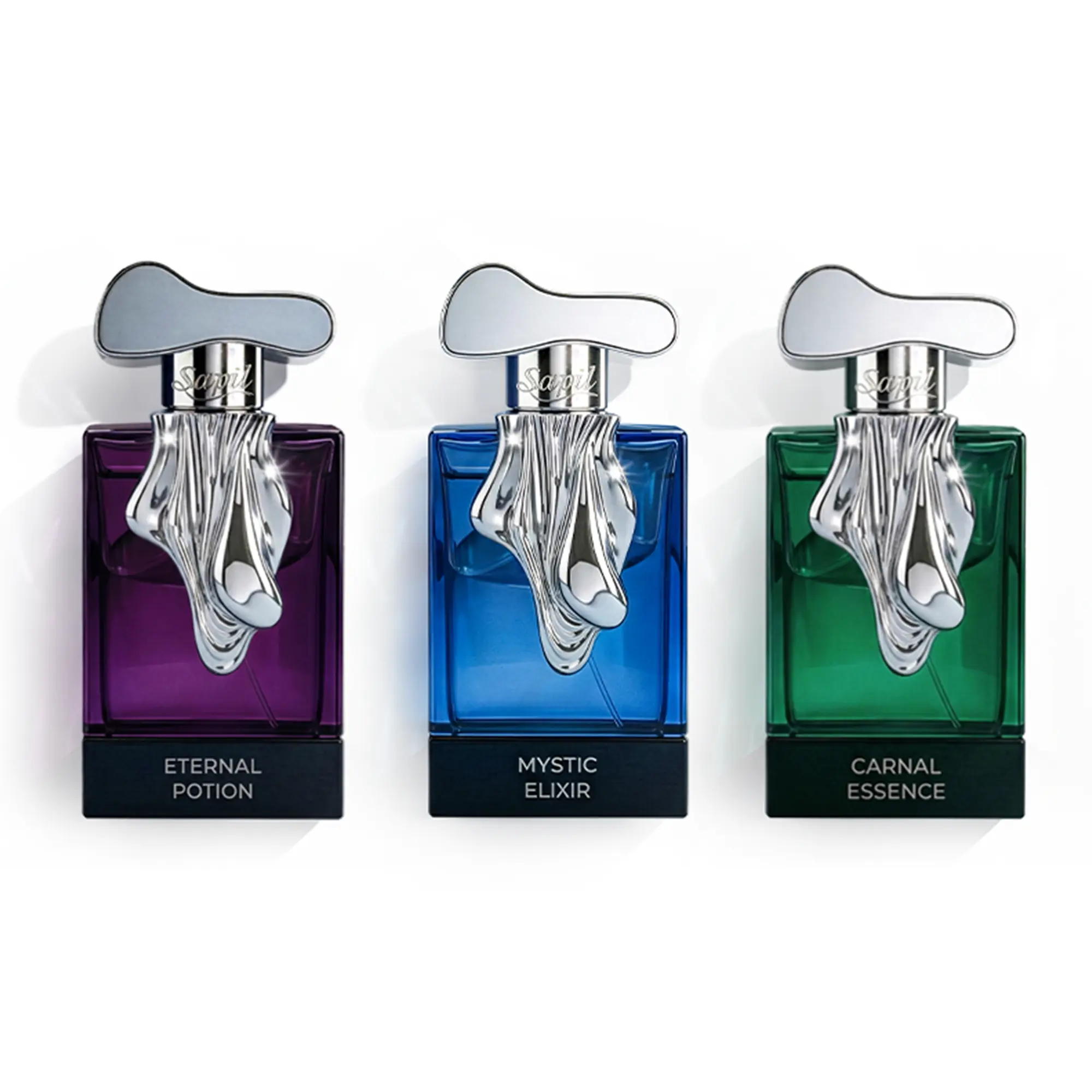Sapil Alchemy Perfume Bundle (3PCS) – Mystic Elixir, Eternal Potion, Carnal Essence – Long Lasting Unisex Fragrance Set – Day to Night Mood Collection