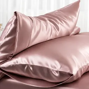Satin Pillowcase for Hair & Skin - Anti-Frizz, Wake Up Smoother, No Sleep Wrinkles, The Clean Girl Essential