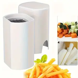 Quick-Cut French Fry Cutter, 44-Grid Stainless Steel Potato Slicer, Kitchen Vegetable Slicer, Multifunctional Crinkle-Cut Vegetable Dicer, Durable Abs Material, Vegetable Cutting Slicer