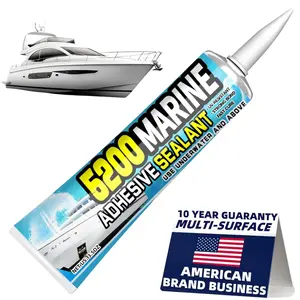 3 oz Marine Adhesive Sealant 5200 Fast Cure (White) - Permanent, Watertight Bonding and Sealing - UV Resistant, Pond Sealant,Above & Below Waterline,for , Hulls, Decks and RVs