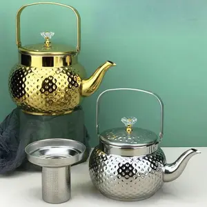 Professional Tea Brewing Kettle|Stainless Steel Water Kettle with Filter|he Ultimate Tea Lover's Gift- 1.5L with Fine Filter.Also Perfect for Coffee & Milk.Fast-Boil Stainless Steel Kitchen Essential.