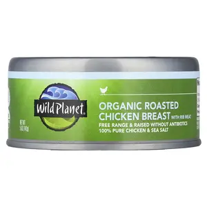 Wild Planet Organic Roasted Chicken Breast with Rib Meat, 5 oz (142 g)