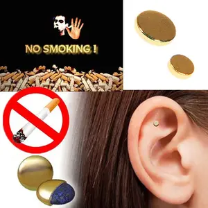 Magnetic No-Piercing Earrings, Quit Smoking Auricular Therapy Zerosmoke Magnets, Fashion Costume Jewelry Accessories