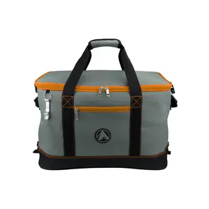 212 MAIN Soft-Sided Cooler, 48-Can/30-Bottle Capacity 600D Fabric Insulated Portable Thermal Bag with Bottle Opener, Collapsible Lightweight Pack, Cooler Pocket, Orange