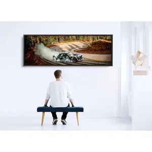 Ken Block Legend Drifter Panoramic Wall Art Poster - Hoonicorn Action Sports Print - Ken Block 43 Rip Go Fast Decor