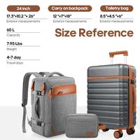 Grey 3pcs set 24inch