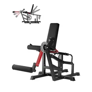 Versatile 700LB Adjustable Leg Extension and Wave Machine for Home Gym – 4-in-1 Seated & Lying Leg Wave Bench – Multi-Function Lower Body Strength Trainer – Supports Leg Press, Hip Thrust, Glute Ham Developer – 1" & 2" Plate Compatible