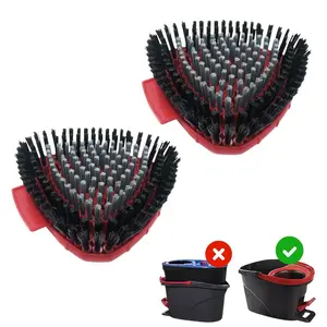 Mop Replacement Head, 1/2 Counts Spin Mop Replacement Head, Hard Bristle Cleaning Brush for Bathroom Kitchen Wall Tile, Household Items Cleaning Supplies