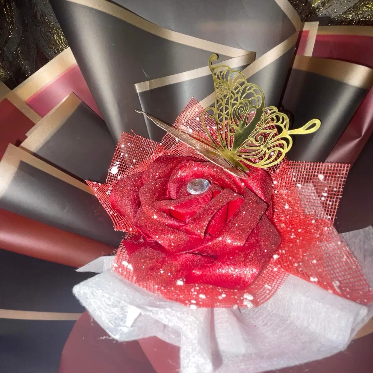 Single Rose bouquet