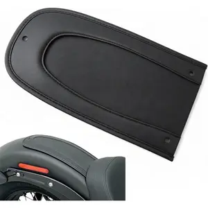 Motorcycle Black Leather Stitch Rear Fender Bib Rear Seat Fender Cover for Harley Touring Street Glide Electra Glide Road King Road Glide 2004-2023