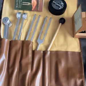 Chakra Tuning Set - Resonance Sound Healing Tuning Forks (128Hz, 136.1Hz, 256Hz/528Hz, 384Hz) with Activator, Calming Stress Relief Tones for Deep Relaxation & Chakra Balancing