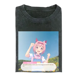 Comfort Colors Haru Urara Uma Musume Funny Quotes T-Shirt – Cute Manga Anime Graphic Tee, Video Game Shirt Unisex