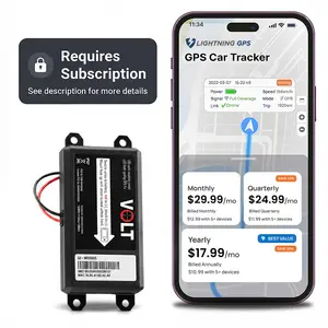 Lightning GPS Easy Wired 4G Vehicle GPS Tracker (Subscription Required) – Hardwired Hidden Tracking Device, Waterproof, Covert, Real-Time Fleet Security for Cars, Trucks, Motorcycles & Vehicles