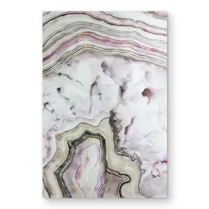 212 MAIN Artistic Agate-Abstract Minerals Aluminum Metal Print Wall Artwork, 20x30 in, Lightweight Minimalist Modern Home Decoration for Rooms