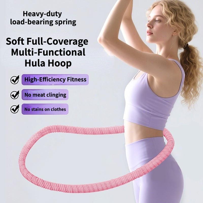 Multifunctional Hula Hoop Fitness Equipment Soft Spring Exercise Hoops Comfortable Design for Waist Protection Home Gym Kit Infinity Fitness