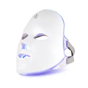 2026 LED Light Therapy Mask, Facial Beauty Machine, 7 Color LED Facial & Neck Skincare, Rechargeable Ergonomic Design, Portable, Perfect Gift, Facial Beauty Instrument