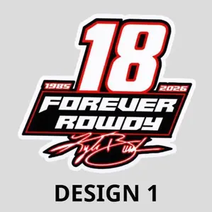 [Die-cut Sports-themed Phone Sticker] Kyle Busch Number 8 Tribute Commemorative Phone Sticker, Sports-Themed Phone Stickers
