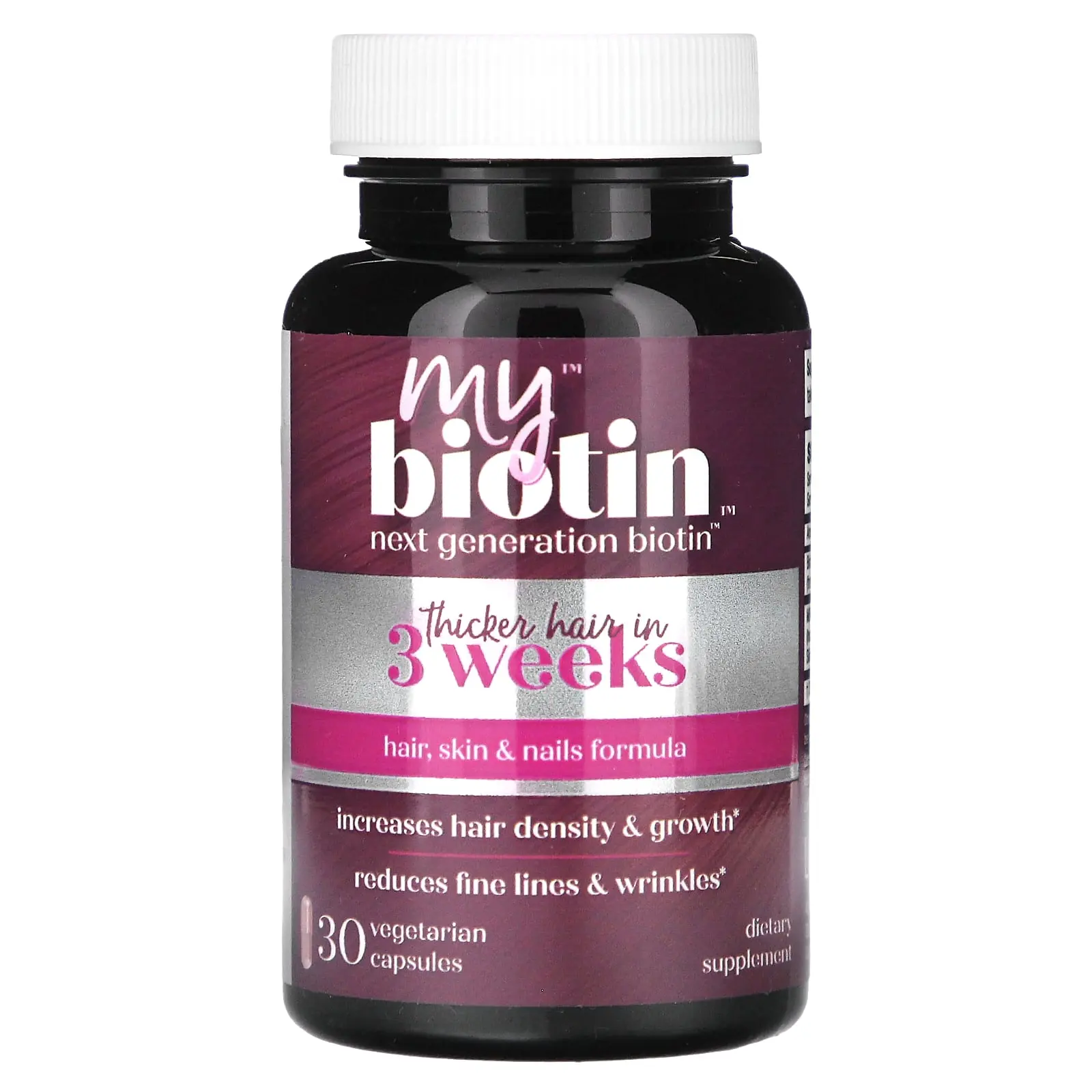 Purity Products MyBiotin, Hair, Skin & Nails Formula, 30 Vegetarian Capsules