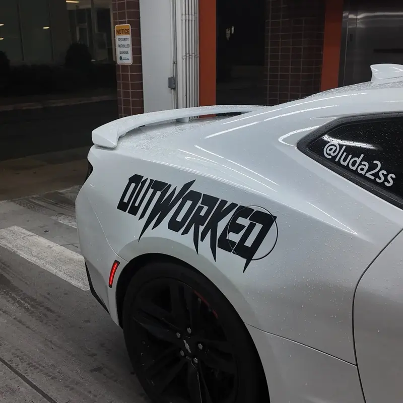 Outworked 30 Inch Decal