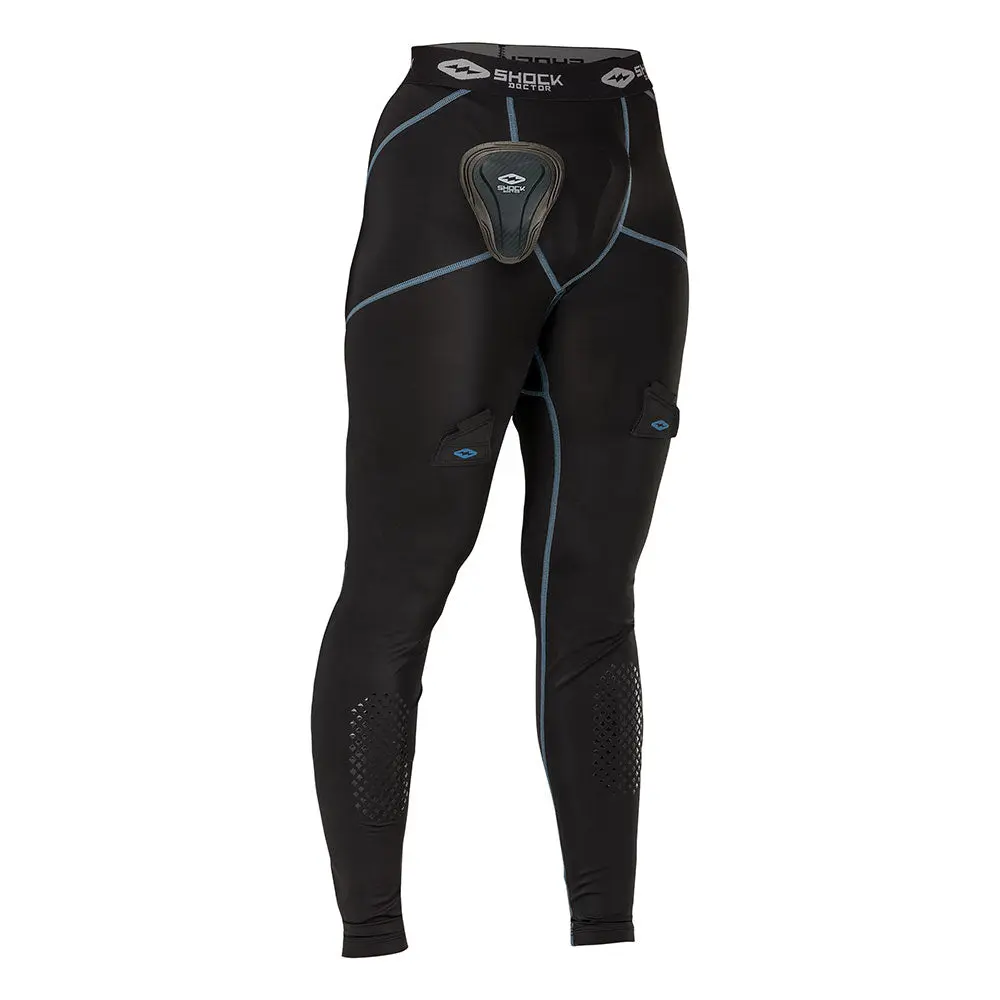 Shock Doctor Women's Core Compression Hockey Pant with Pelvic Protector - Four-Way Stretch, Mid to High-Rise, Breathable Athletic Bottoms