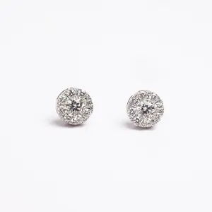 Diamond Illusion Stud Earrings .65 CT