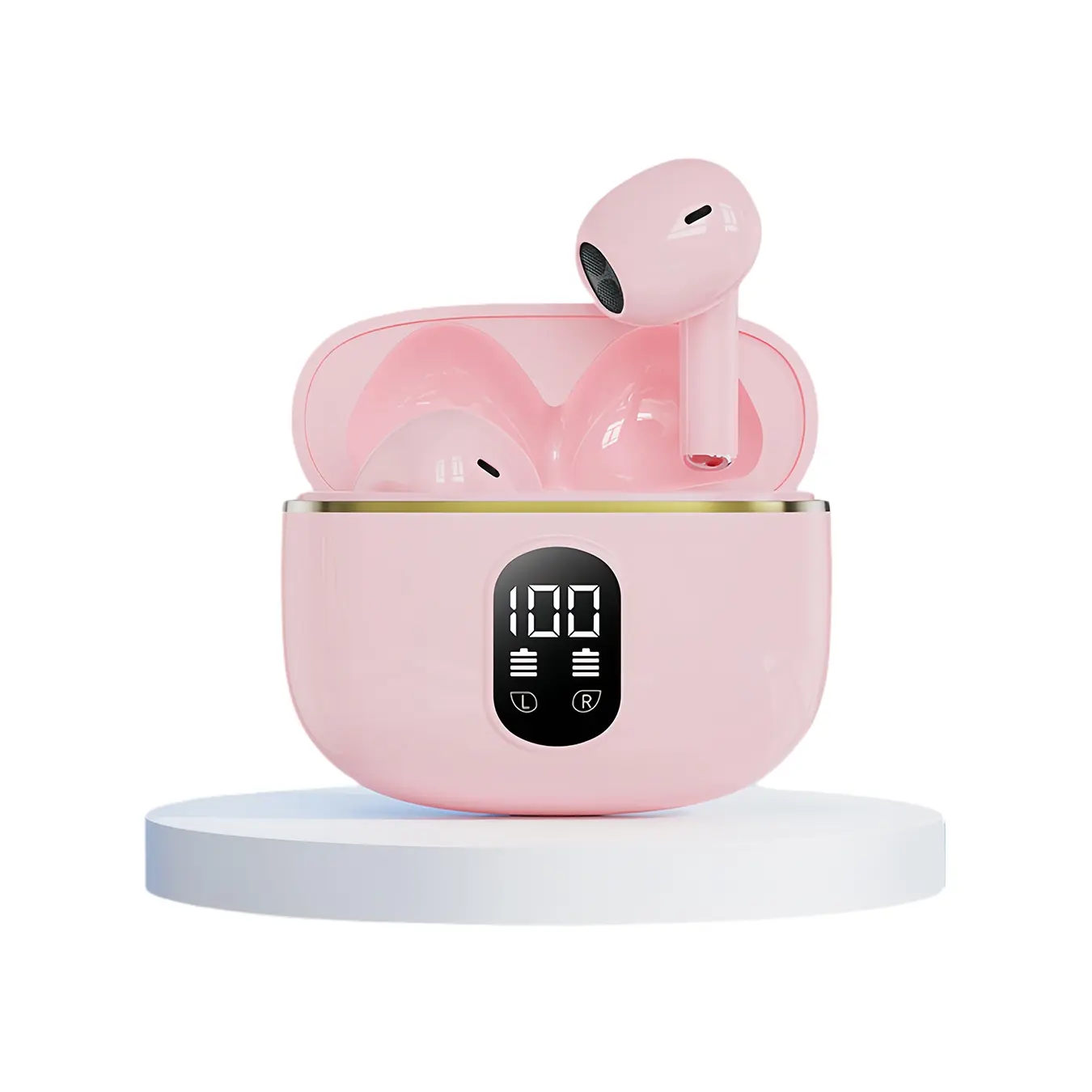 Lightweight Wireless In-Ear Headphones, Earphone, Earbud, In Ear Earbuds, LED Display, Microphone, -compatible, Sports Gaming Travel, Lithium Ion Batteries, PC & Laptop Compatible