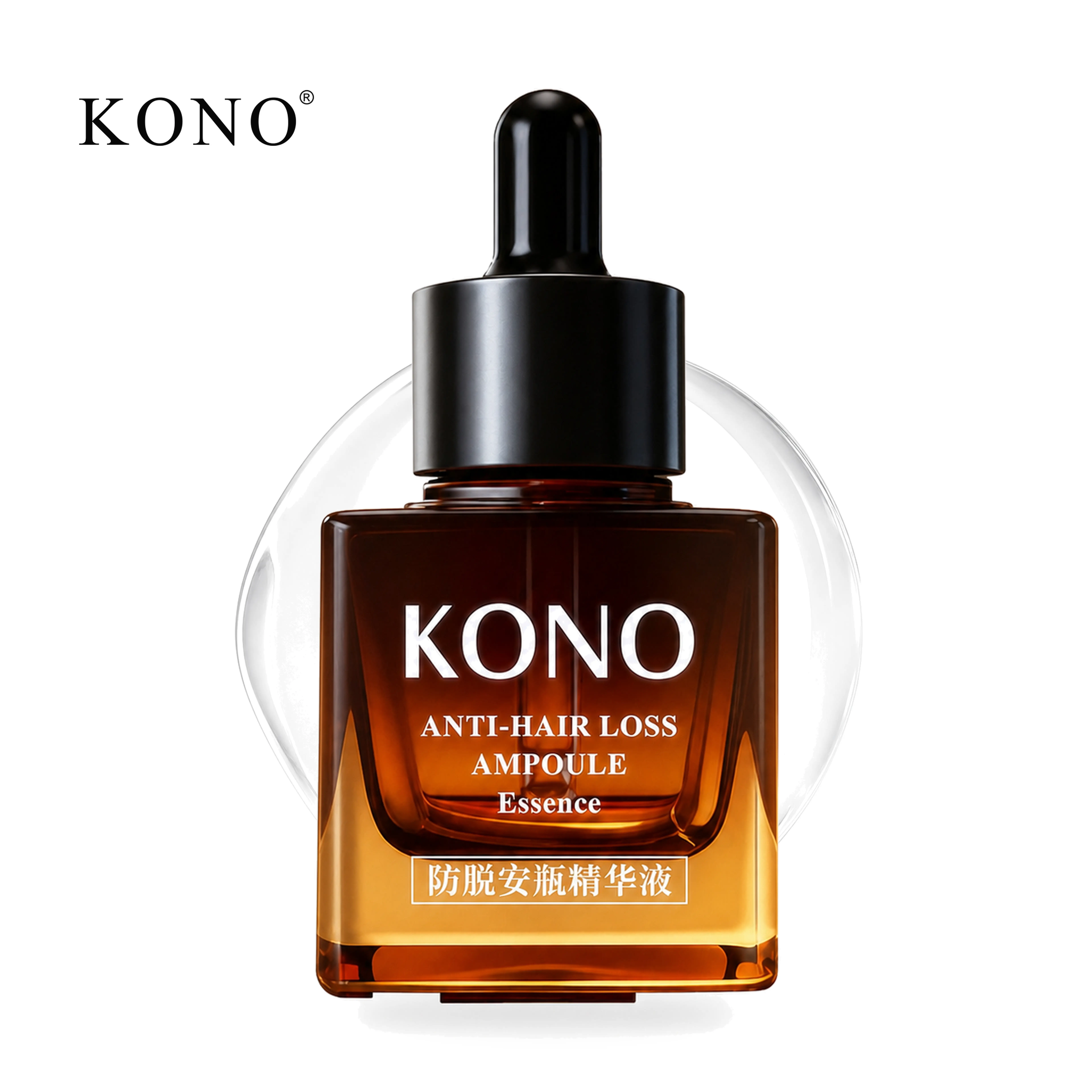 [KONO] Anti-Shedding Scalp Ampoule Serum | For Fuller-Looking Hair & Lightweight Leave-In Hair Serum | Aminexil, Adenosine & Caffeine, Leave-In Care for Fine, Thin & Thinning Hair, 30ml