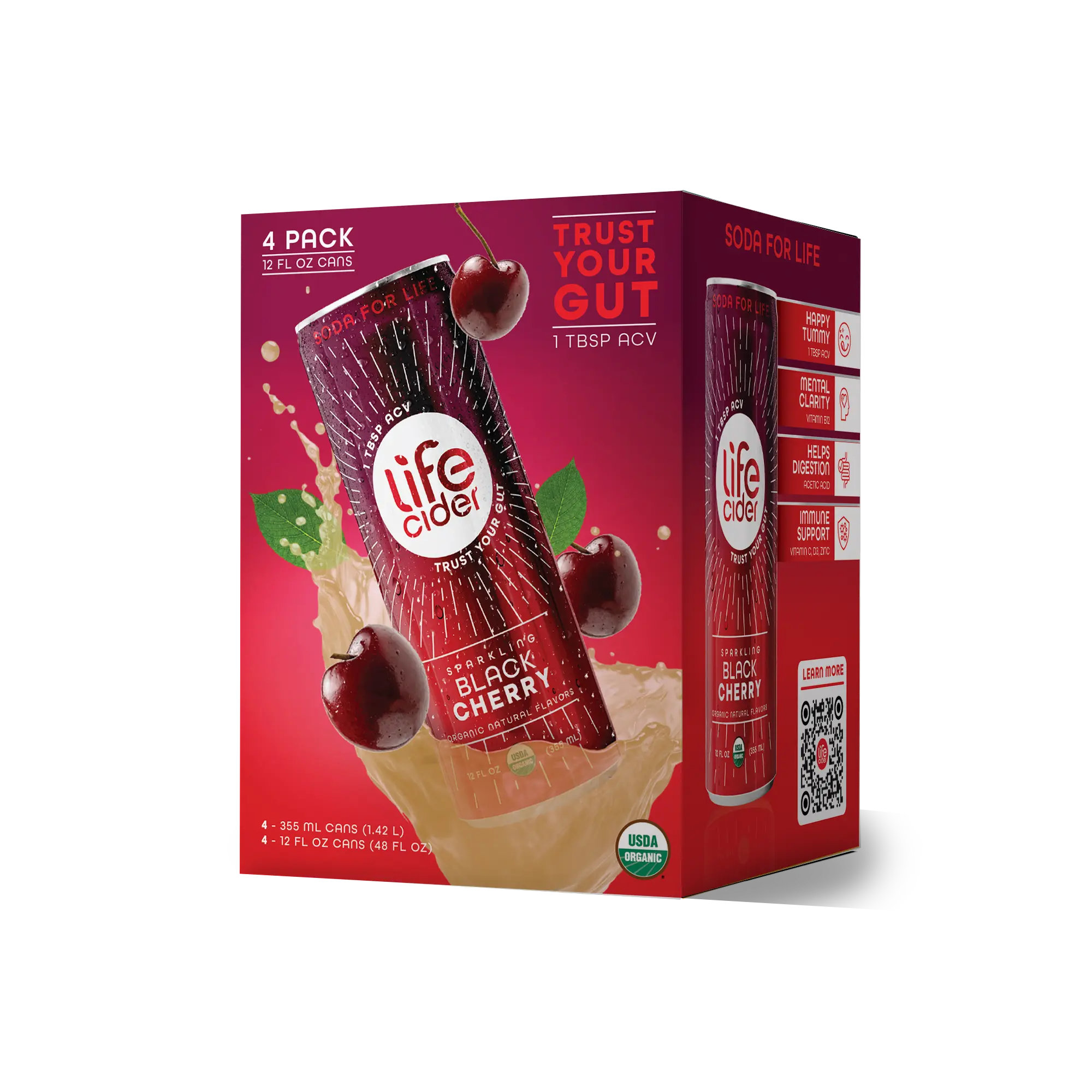New Black Cherry Original Life Cider 4-Pack