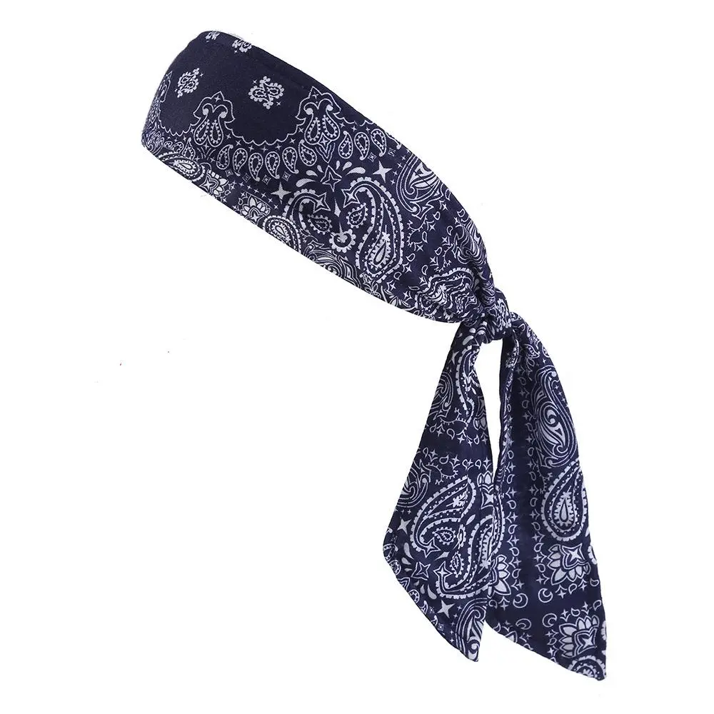 Sports Headbands Sweatband Men Women Printed Gym Fitness Running Yoga Hair Bands Outdoor Cycling Head Scarf Tennis Headwrap 1pc