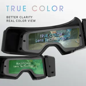 Auto Darkening Welding Goggles with Mask |   True Color Wide Shade Welding Glasses for Grind