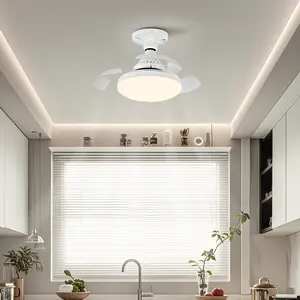 Invisible Ceiling Fan with Light, Remote Control, Dimmable LED, 6 Wind Speeds, Quiet Dc Motor, Modern Design for Bedroom & Living Room#CeilingFanLight #InvisibleCeilingFan #Fandelier Invisible Ceiling FanCeiling Fan with Light Retractable Blades Fan Hidd