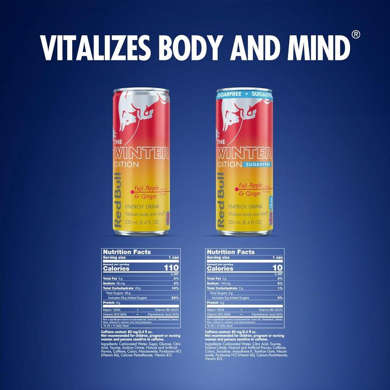 Red Bull Energy Drink Variety 2025 Advent Calendar Pack, with 80mg Caffeine, Taurine & B Vitamins, 8.4 fl. oz. - 24 Cans