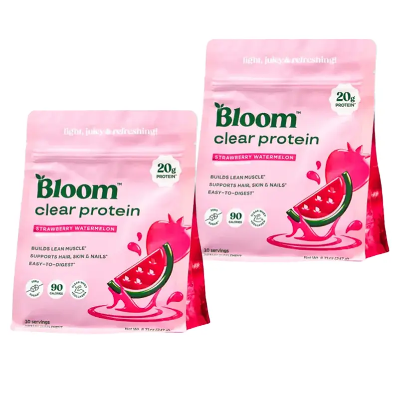 Bloom Nutrition Clear Protein - Clear Whey + Collagen Protein Blend | 20g Protein, 90 Calories, 0g Sugar, Light & Refreshing Fruity Drink | Protein for Women