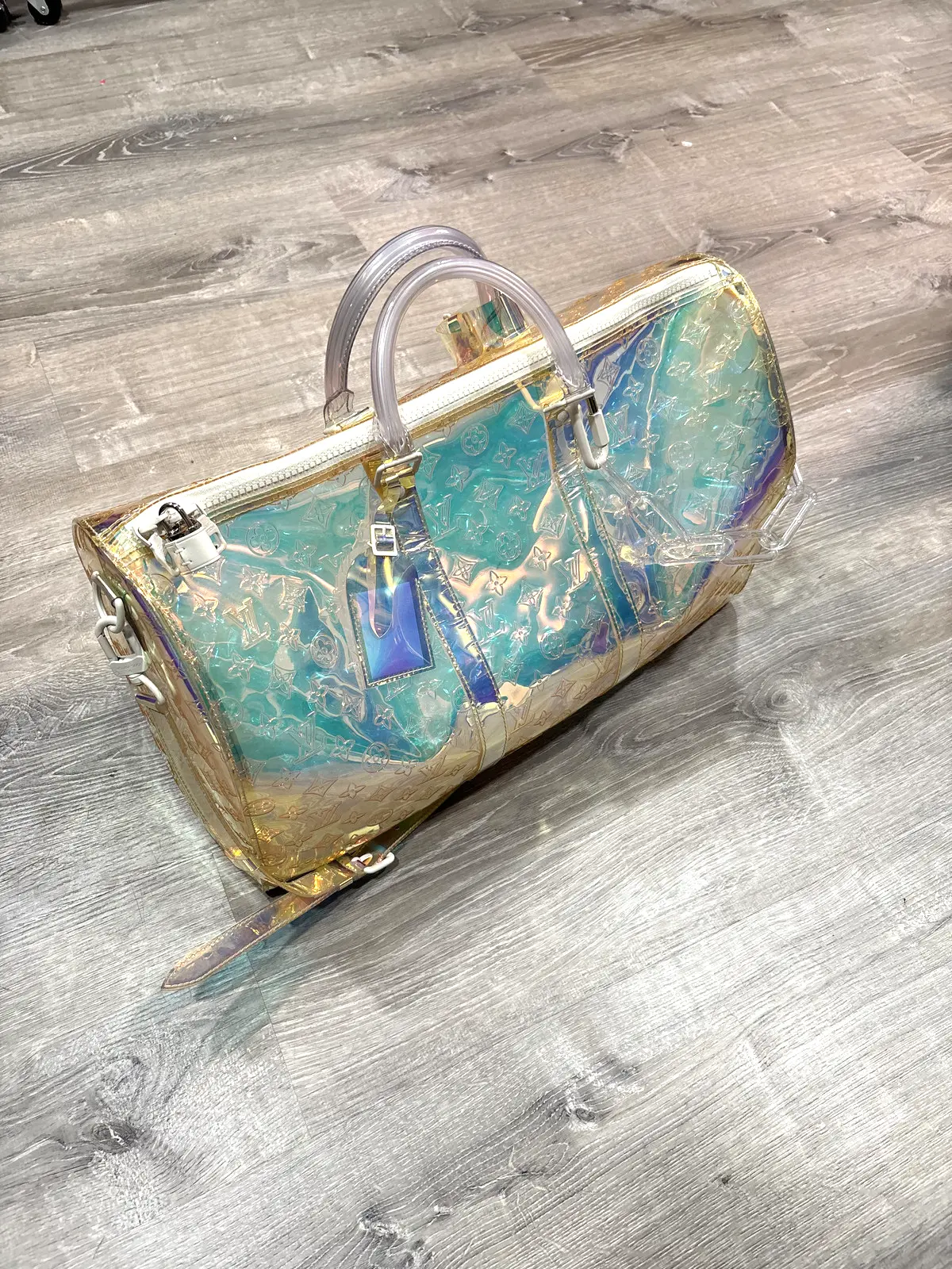 Pre-owned Louis Vuitton As Seen On Screen As Seen On Screen x Virgil Abloh Prism Keepall ️ $7999
