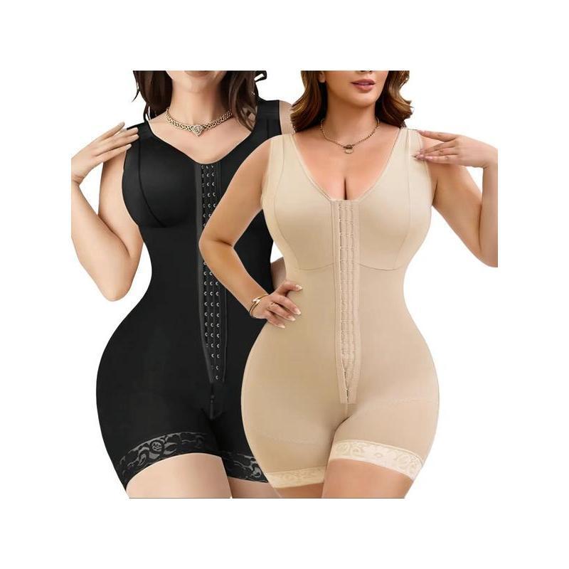 Colombian Faja Full Body Shapewear | High Compression 2-Hook Waist Trainer | Tummy Control Butt Lifter Daily Essential