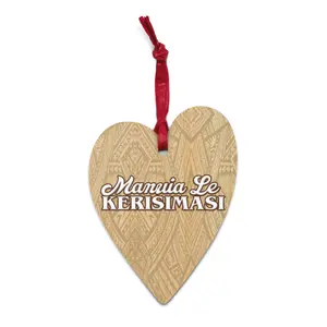 Samoan Wooden Ornament (heart)