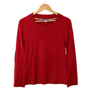 Pre-owned BURBERRY Wool Small Leather Goods Blue Label Knit Sweater