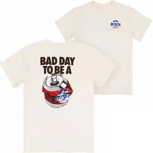 Bad Day to Be a Bus.ch Light Apple Front and Back Print T-Shirt