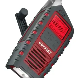 Eton American Red Cross Adventure Series Odyssey Multi-Powered All-Band Radio AM/FM/NOAA/Short Wave with Bluetooth, Solar Powered, Battery Powered, LED Flashlight & Phone Charger