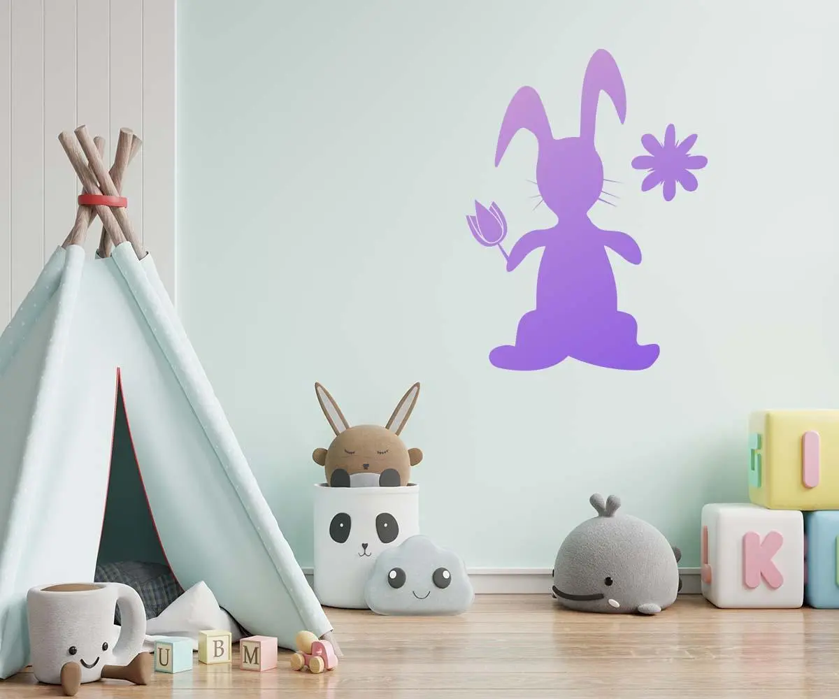 Spring Bunny Stencil - Art and Wall Stencil