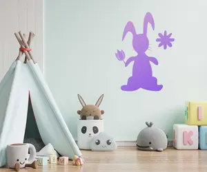 Spring Bunny Stencil - Art and Wall Stencil