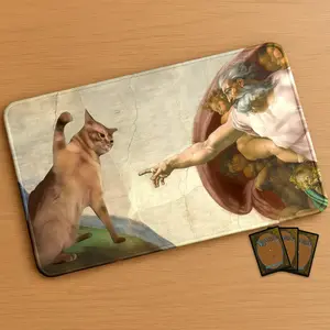 Funny MTG Playmat: Cat Desk Mat Gaming Mouse Pad